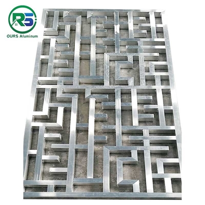 Vintage Chinese Style Decorative Metal Window Grilles 3.5mm Waterproof