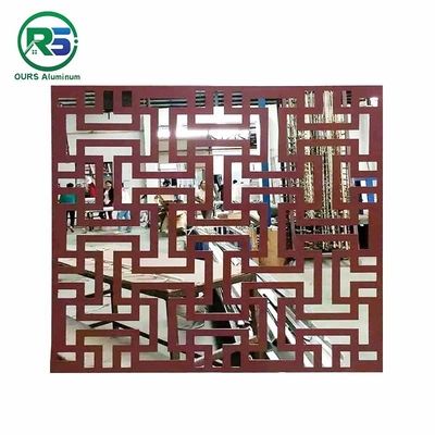 Vintage Chinese Style Decorative Metal Window Grilles 3.5mm Waterproof