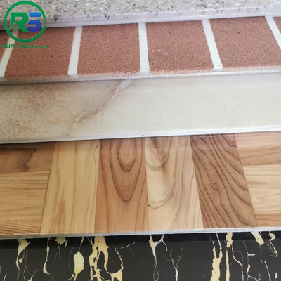 Exterior PVDF Coating Marble Grain Aluminum 3D Wall Panels For Airports Balconies
